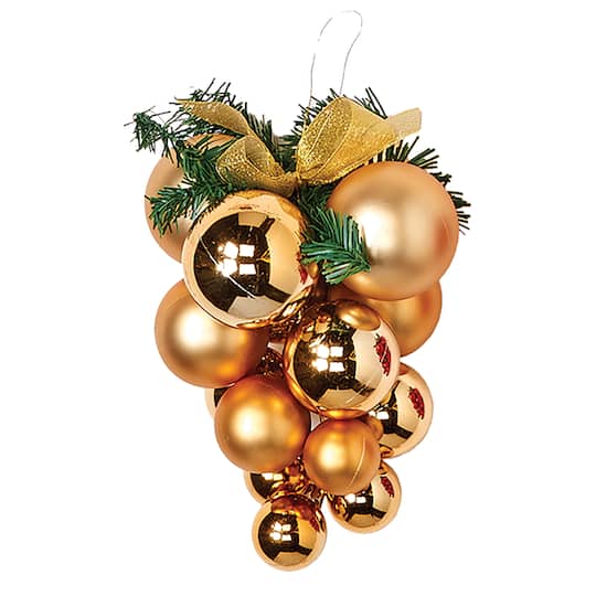 8" Christmas Teardrop Shatterproof Hanging Plastic Ornaments